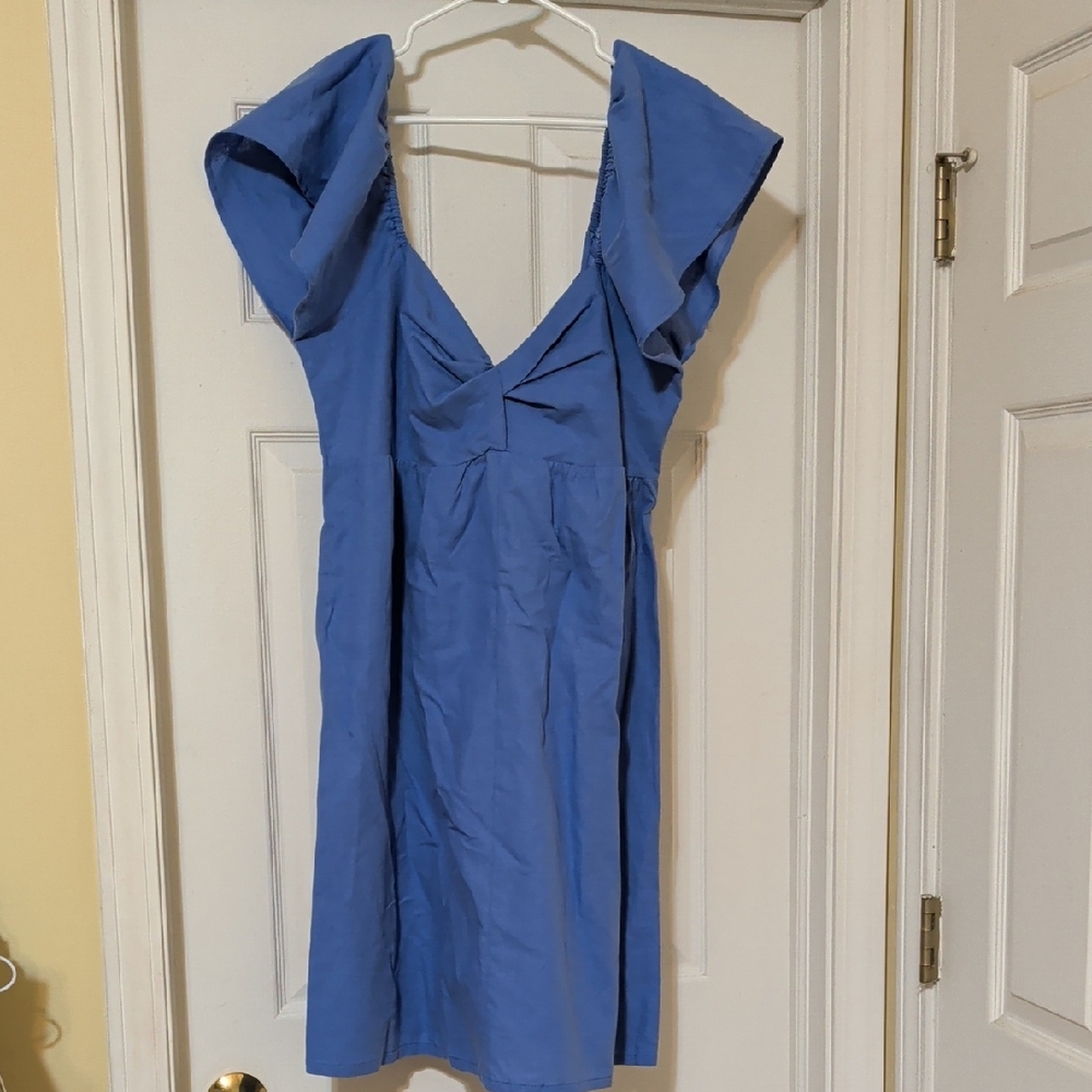 Elegant Blue Women's Dress